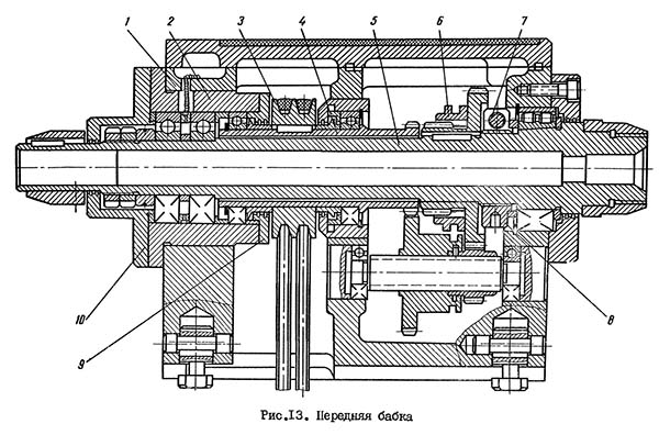 Шпиндельная бабка токарного верстата 16Т04п 16Т04п Шпиндельная бабка токарного верстата